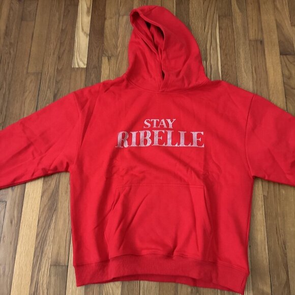 Stay Ribelle Men's Hoodie Red Size XL - Picture 2 of 6